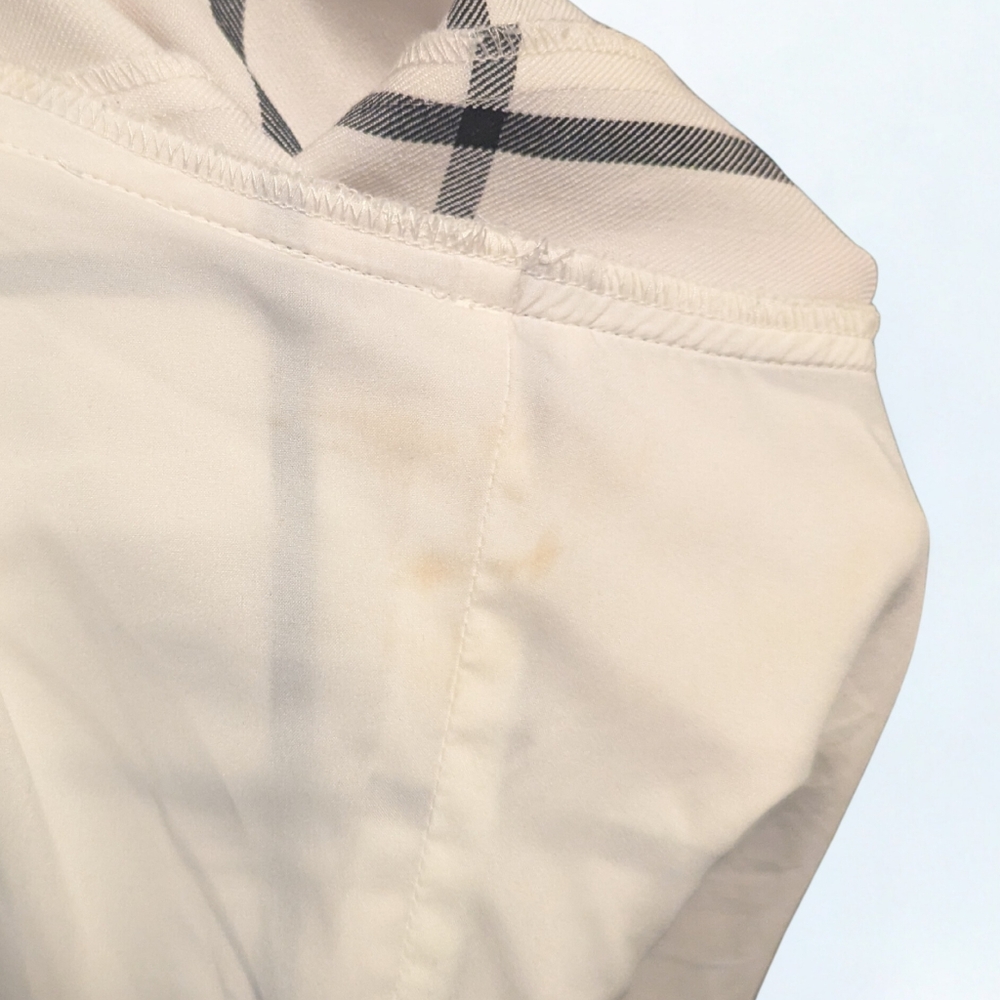 Lane Bryant White Gray Windowpane Open Front Blazer 24 - Picture 6 of 6